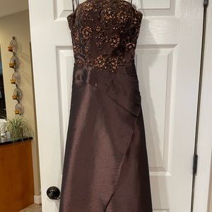 Alyce Designs Chocolate Brown Formal Dress